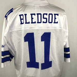 Drew Bledsoe NFL Reebok Men's Number 11 Football Jersey Extra-Large White - Picture 1 of 9