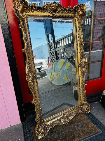 Vintage Large Windsor Art Products Wall Mirror Ornate Italian ￼Victorian Gold Cover