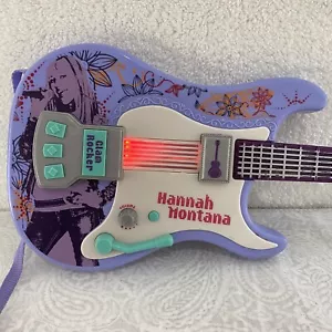 Hannah Montana Pop Glam Electric Guitar Plays Songs Used READ - Picture 1 of 13