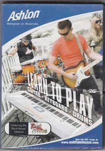 Ashton - Learn To Play Guitar, Keyboard And Drums - DVD (Brand New Sealed) - Picture 1 of 2
