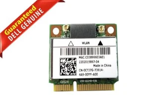 Lot X2 Dell Killer 1202 Wireless-N PCI-E Mini Card 300Mbps Bluetooth 4.0 0CTJ7G - Afbeelding 1 van 3