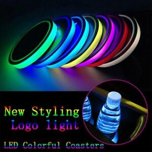Portable Car LED Cup Pad Cup Holder Mat Bottle Coaster Auto Atmosphere Light