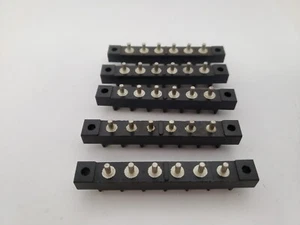 CINCH JONES 6-176-3 TERMINAL BLOCK 6 CONTACTS 250.0 V (LOT OF 5) NNB - Picture 1 of 4