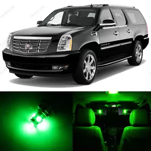 Paquete de 16 luces interiores LED verdes para Cadillac Escalade 2007-2014 + HERRAMIENTA - Imagen 1 de 6