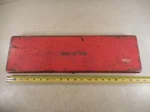 Vtg Snap-On Tools KRA-281 Metal Socket Case 19.5" BOX ONLY - Picture 1 of 14