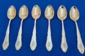 Wellner plata 6 cucharas de moca verg. Laffe con monograma Art. 831/05.23 - excelente - - Imagen 1 de 4