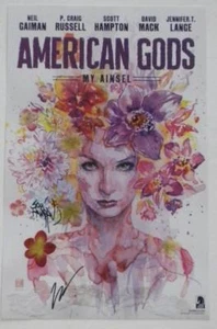 SDCC 2018 SIGNED Poster AMERICAN GODS Scott Hampton David Mack Jennifer T. Lange - Picture 1 of 2