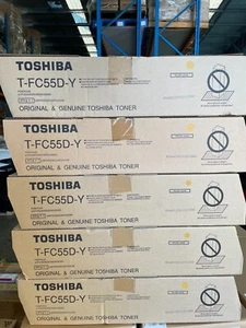 Toshiba TFC55DY Genuine Yellow Toner Cartridge for e studio 5520C, 6520C, 6530C - Picture 1 of 1
