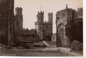 Original albumen antique Carnarvon Castle Caernarfon Caernarfon, 23116 Wales - Picture 1 of 1