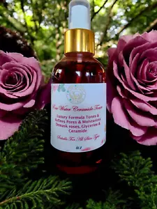 Organic Rose Water Hydrosol Morocco Rosa Damascena Toner With Ceramide Moroccan - Picture 1 of 3