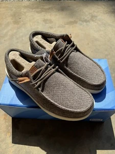 Scarpe slip-on comode Hey Dude da uomo in lana marrone chiaro taglia 9 40174-265 - Foto 1 di 7