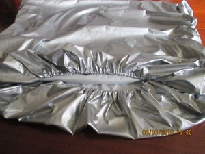 Lackbettlaken silber  Spannbettlaken 160bis 180 cm Spielwiese - Bild 1 von 1