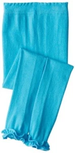 Jefferies Socks Baby Girls' Ruffle Footless Tights Turquoise - Picture 1 of 2
