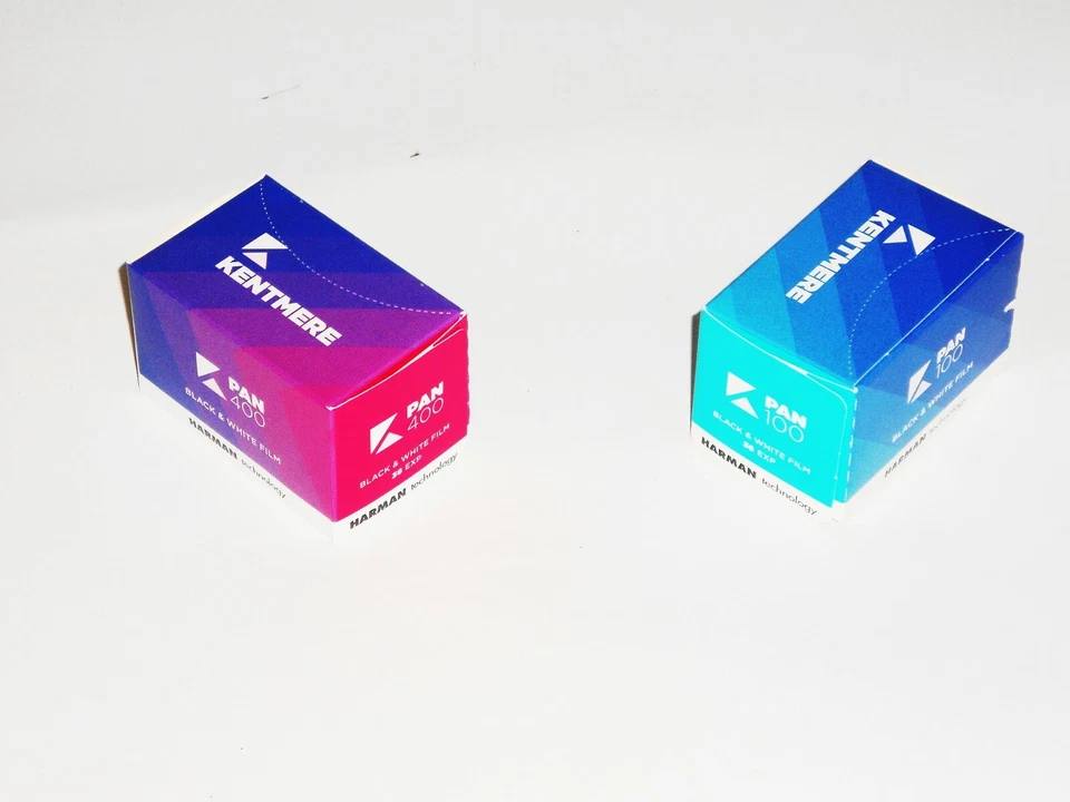 1x Roll KENTMERE PAN 100 + 1 x PAN 400 B&W NEG Film 35mm/36 exps-expiry: 03/2027 - Image 1 of 1