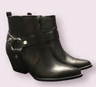 Espirt Boots Womens 6.5 Black Pull On Side Zipper