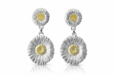 BUCCELLATI Orecchini in argento 925 vermeil Margherita BLOSSOMS lunghezza 5,1 cm - Immagine 1 di 4