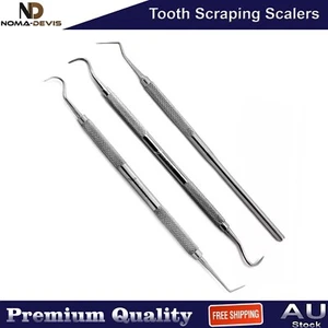 Dental Sickle Scaler Tooth Cleaning Calculus Remover Plaque Hygiene Instruments - Picture 1 of 4
