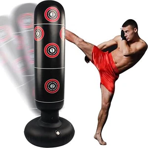 Sport Heavy Duty Free Standing Boxing Punch Bag Kick Adults Kids Kickboxing UK - Picture 1 of 13