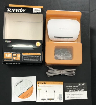Vintage Tenda W268R 150 Mbps 4-Port 10/100 Wireless N Router - Image 1 of 4