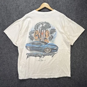 Vintage Mixology Shirt Mens XL White 90s Toyota Supra Girls Tribal Dragon Skate - Picture 1 of 8