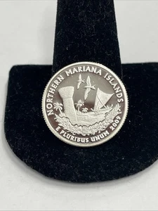 2009 S Northern Mariana Islands 90% SILVER "PROOF" Territory Quarter - Picture 1 of 2
