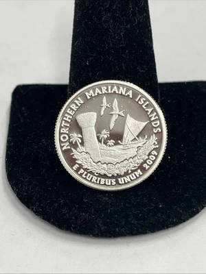 2009 S Northern Mariana Islands 90% SILVER "PROOF" Territory Quarter - Image 1 of 2