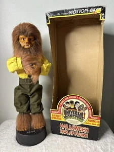 VINTAGE 1992 ~ HALLOWEEN UNIVERSAL STUDIOS MONSTER ~ ANIMIERT ~ THE WOLFMAN ~ SELTEN - Bild 1 von 9
