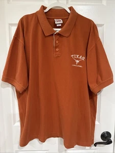 Roble Rojo De Colección Para Hombre XL Texas Longhorns Manga Corta Polo Naranja Bordado - Imagen 1 de 9