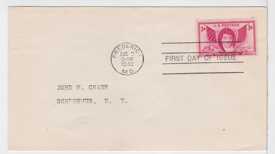 TurtlesTradingPost- Francis Scott Key- 1948 FDC #962 - Image 1 of 1