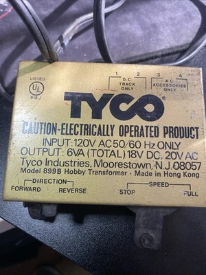 Vintage Tyco Model Trains Hobby Transformer Model No. 899B Untested Parts Repair - Image 1 of 4