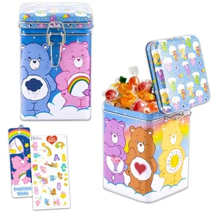 Cookie Jar for Kitchen Counter - Bundle with 2 Lock Top Metal Canister for Sn... - Picture 1 of 4