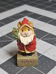 Wee Forest Folk Father Chris-Mouse M-164 Janet Peterson GUC Vintage Figure Wff - Picture 1 of 12