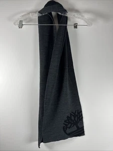 Timberland Scarf Warm Knit Outdoor Winter Unisex Cozy Neutral Black/Gray Acrylic - Picture 1 of 5