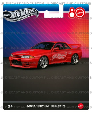 Cartão personalizado Hot Wheels 80º aniversário multipack Nissan Skyline R32 Premium - Imagem 1 de 2