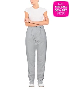 RRP €580 ALBERTA FERRETTI Denim Pleated Trousers IT44 US8 UK12 L Made in Italy - Picture 1 of 5