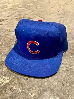 Vintage 90s Chicago Cubs Snapback Hat Eds West Signatures Sportswear MLB NWOT Foto 1 de 4