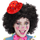 Gepunkteter Minihut Clown Hut Melone Partyhütchen Mini Clownshut Bowler Partyhut