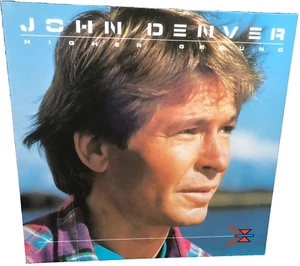 JOHN DENVER higher ground 1988 EU RCA VINYL LP RECORD w/LYRIC INNER SLEEVE - Picture 1 of 5