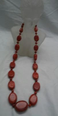 Impresionante collar de coral esponja graduada de plata de ley 925 Barse Foto 1 de 4