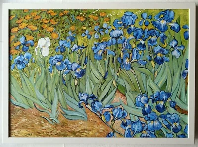 Irises Vincent Van Gogh's handpainted copy oil painting 19.7*27.5" - Image 1 of 4