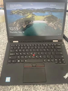 LenovoX1 Carbon Laptop i5 6200U 2.30GHZ 14" FHD 8GB RAM 256GB NVMe Windows 10Pro - Picture 1 of 9