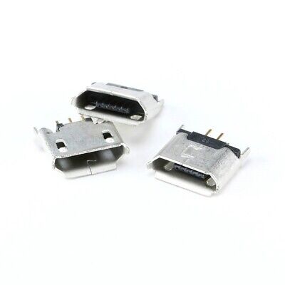5X Micro USB Female Socket Connector Jack, 5-Pin DIP 180 Degree Adapter. • 3.08€