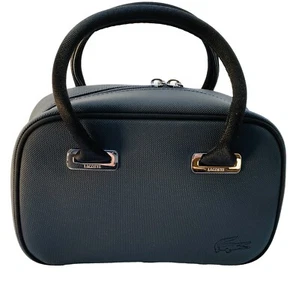 LACOSTE HANDBAG Mini Vintage L61 Classic 17 Navy Blue NEW - Picture 1 of 14