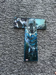 MARVEL Lenticular Letter Wood Wall Decor (T), Black Panther, Open Road Brands - Picture 1 of 3