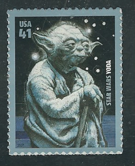 Scott #4205... 41 Cent...Star Wars...Yoda...3 Stamps  - Image 1 of 1