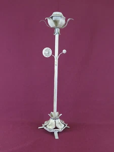Vintage Living Room Lamp Wrought Iron Metal Embossed Leaf Decoration CH37 - Picture 1 of 8