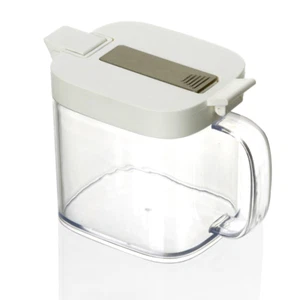 YBM Home Clear Condiment Canisters Pots with Lids and Spoons, 12101 - Picture 1 of 15