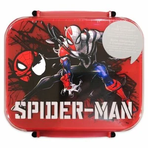Disney Auténtico Spider Man & Venom Juego de Contenedor de Almacenamiento de Alimentos con Cuchara Tenedor Nuevo con Etiquetas - Imagen 1 de 3