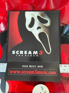 SCREAM 3 SOUNDTRACK CD/LP OFFIZIELLES PROMO FLACHES POSTER gerahmt/ungerahmt - Bild 1 von 5