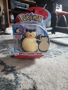 POKEMON SNORLAX Battle Feature Deluxe Action Figure Jazwares Sealed KC - Picture 1 of 7